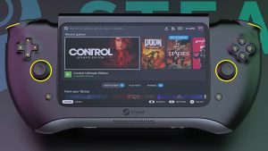 Concepto de Steam Deck 2 creado por Carota Design / Yanko Design