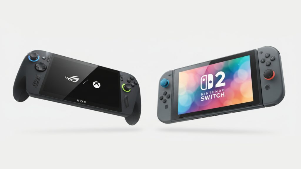 Comparativa De Graficos Rendimiento Y Bateria De Rog Xbox Ally X Vs Nintendo Switch 2