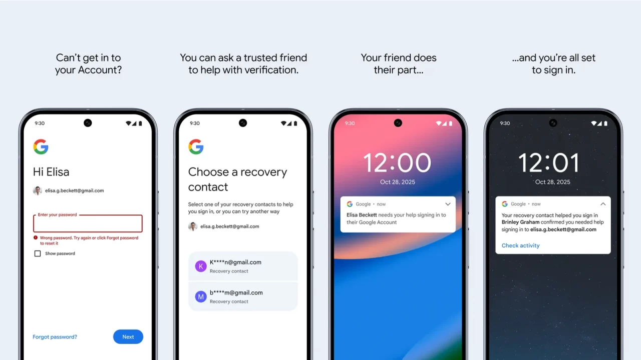 Nueva Funcion De Google Contactos De Recuperacion Para Recuperar Cuentas Bloqueadas
