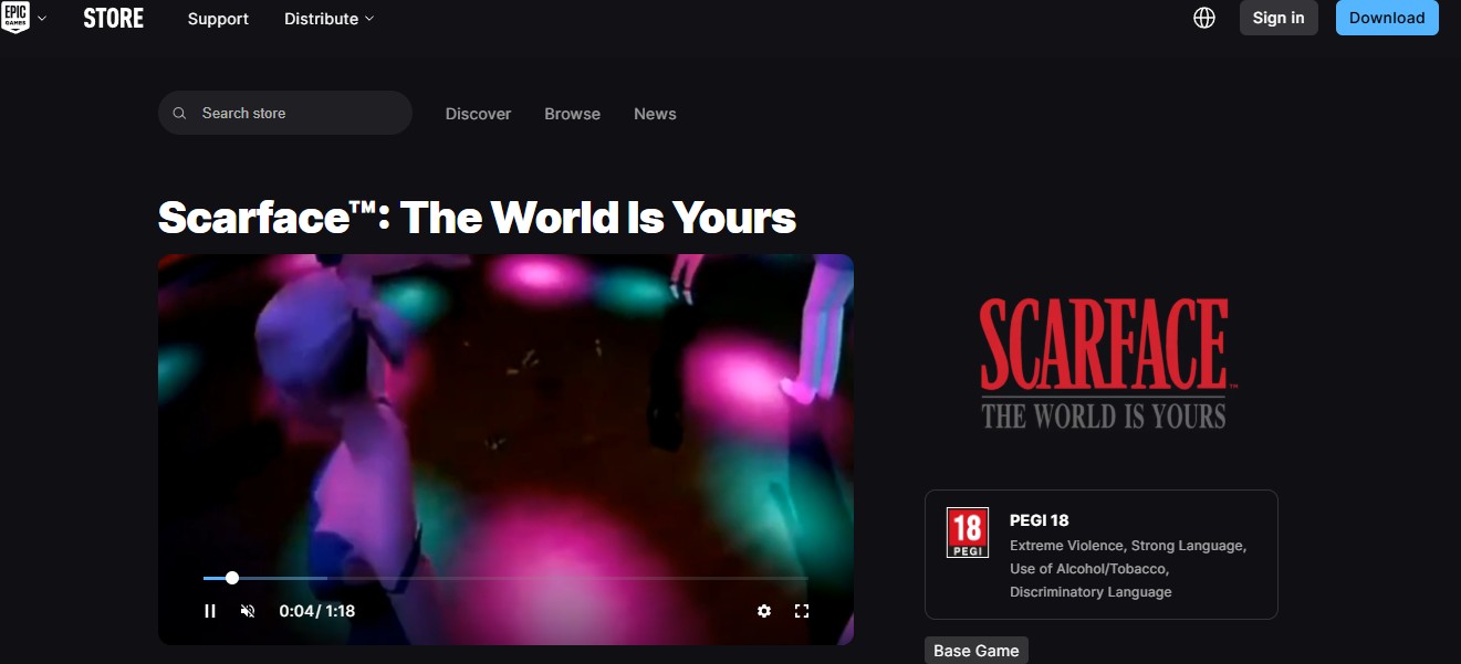 Scarface The World Is Yours Podria Volver A La Vida Gracias A La Epic Games Store 1