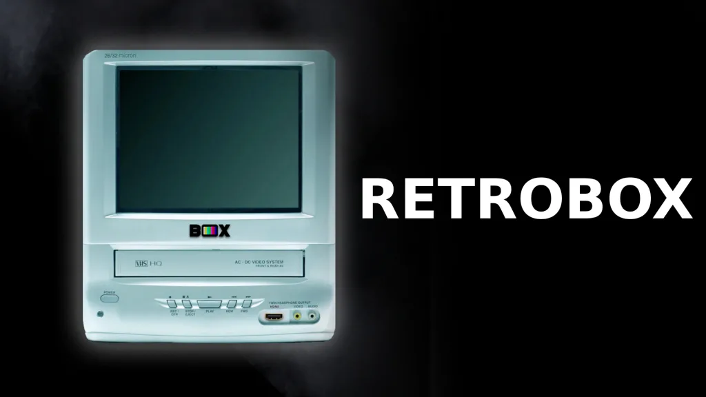 Retrobox es un monitor con VHS integrado y compatibilidad HDMI, perfecto para juegos retro