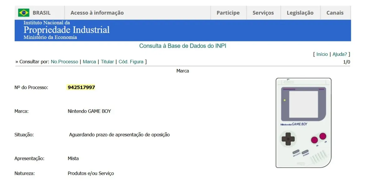 Nintendo Registra La Marca Nintendo Game Boy En Brasil